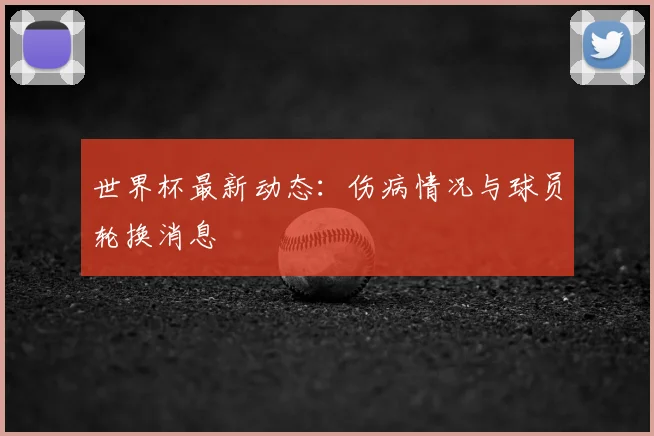 世界杯最新动态：伤病情况与球员轮换消息